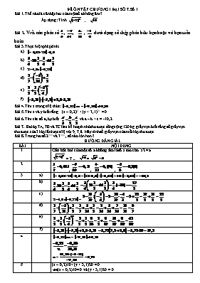 Đề ôn tập chương I Đại số 7 - Số 1